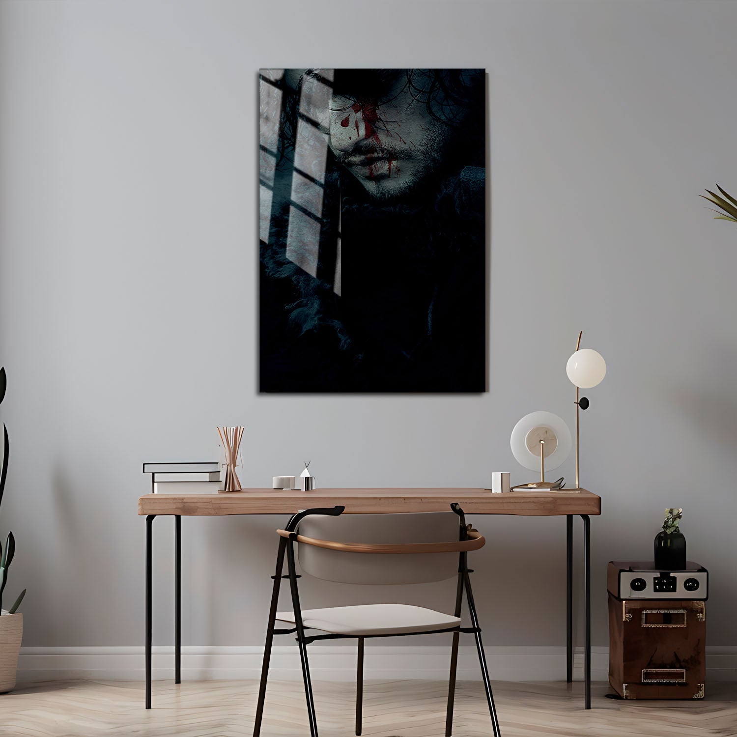 Flex Designs Metal Poster Game of Thrones Jon Snow 24 x 36" Home Goods - TV Show 2011 TV Show Metal Poster
