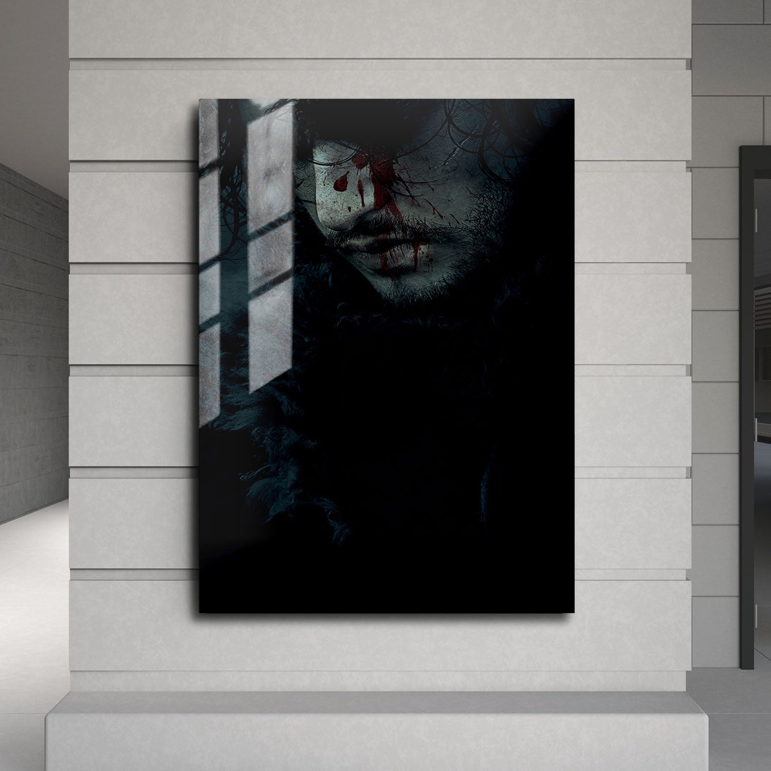 Flex Designs Metal Poster Game of Thrones Jon Snow 24 x 36" Home Goods - TV Show 2011 TV Show Metal Poster