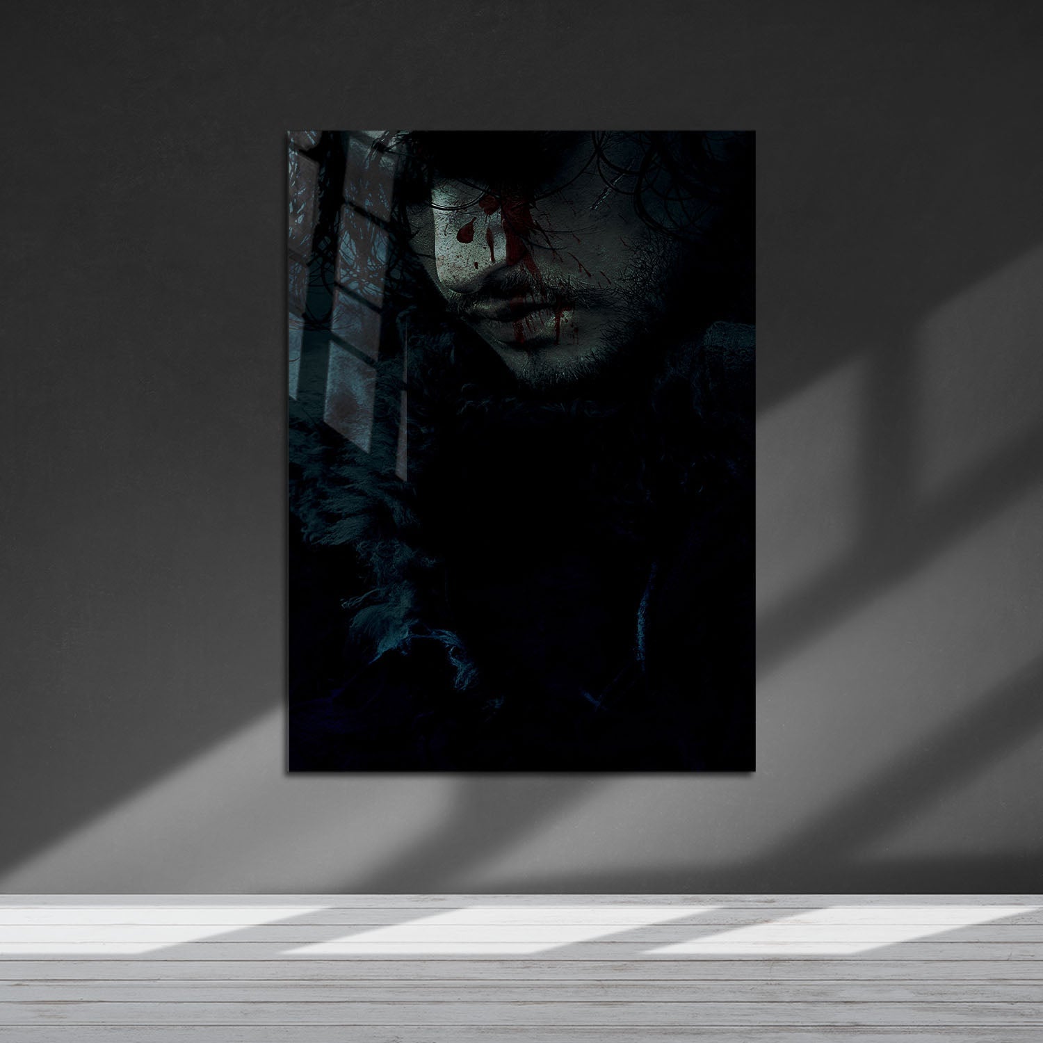 Flex Designs Metal Poster Game of Thrones Jon Snow 5 x 7" Home Goods - TV Show 2011 TV Show Metal Poster