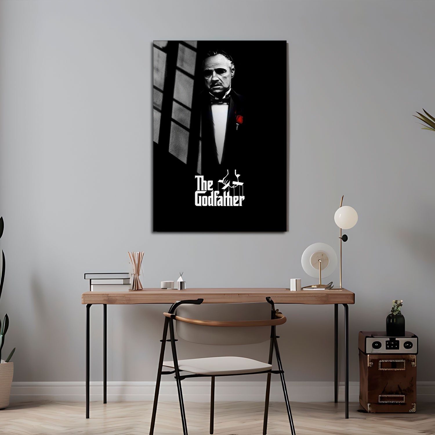 Flex Designs Metal Poster The Godfather 24 x 36" Home Goods - Movie 1972 Movie Metal Poster