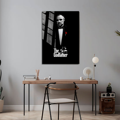 Flex Designs Metal Poster The Godfather 24 x 36" Home Goods - Movie 1972 Movie Metal Poster