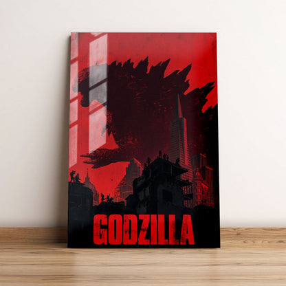 Godzilla Minimalist Movie Metal Poster
