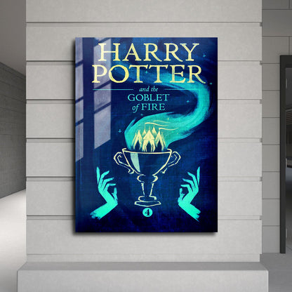 Flex Designs Metal Poster Harry Potter and the Goblet of Fire Bookcover 24 x 36" Home Goods - Movie 2005 Movie Metal Poster