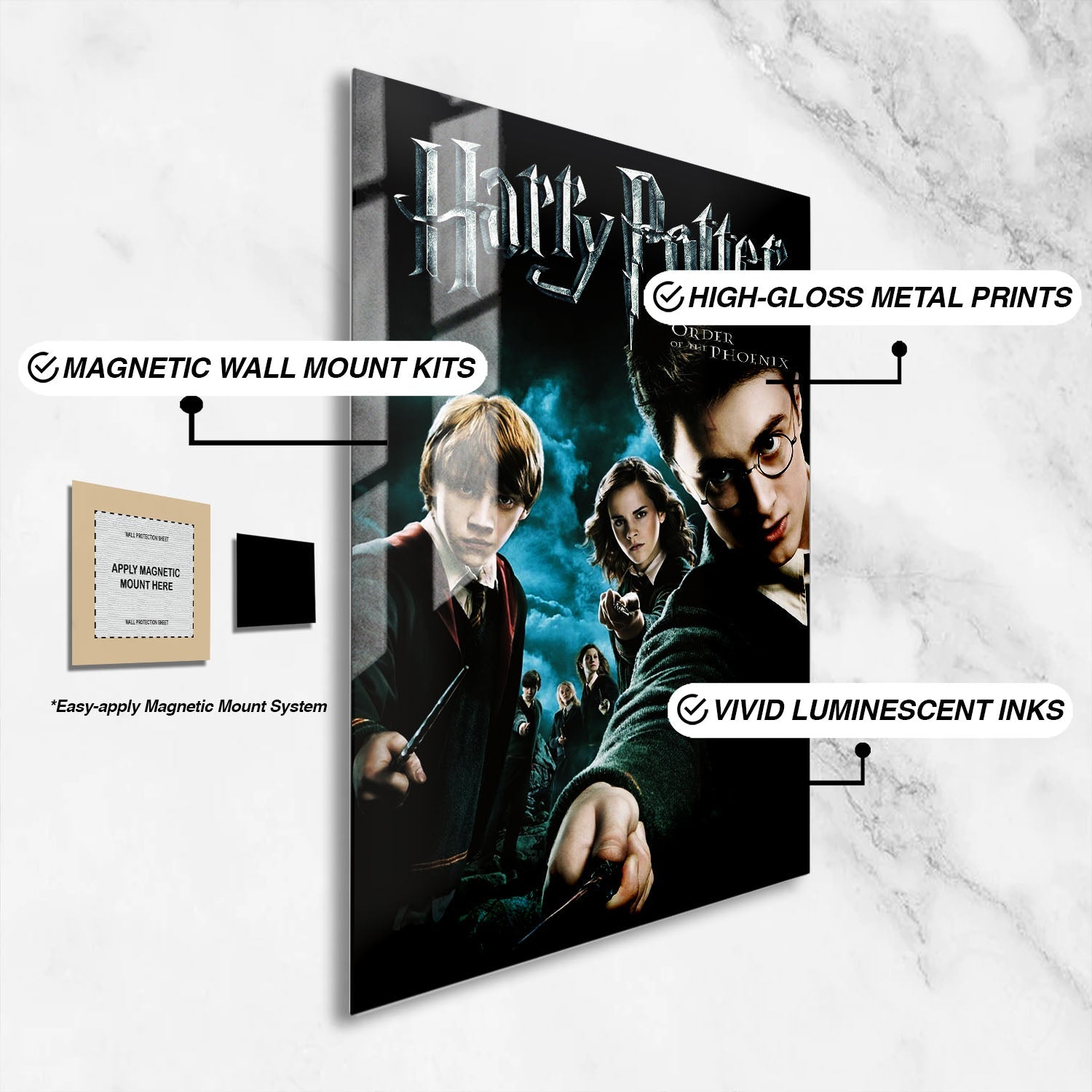 Flex Designs Metal Poster Harry Potter and the Order of the Phoenix Classic 16 x 24" Home Goods - Movie 2007 Movie Metal Poster