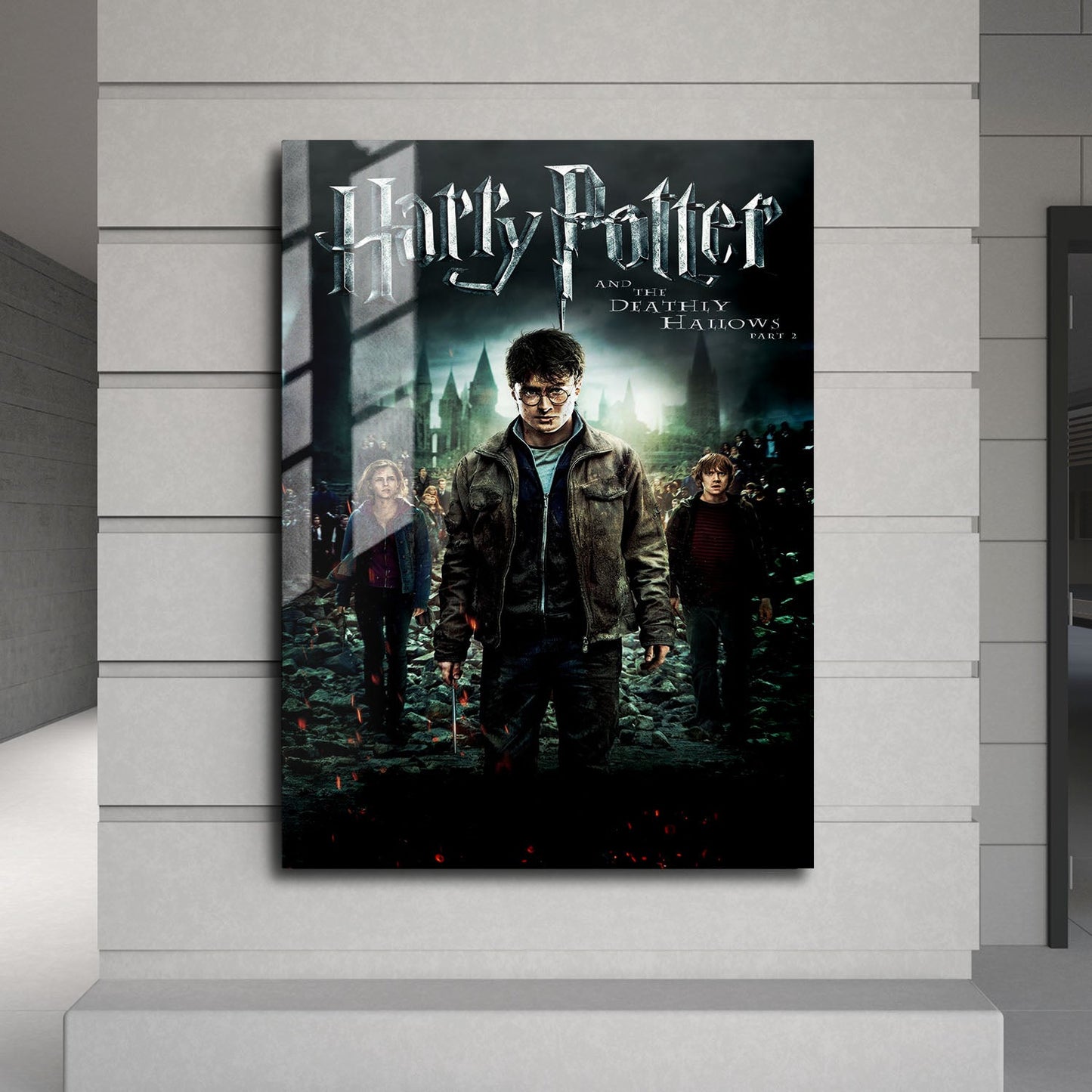 Flex Designs Metal Poster Harry Potter and the Deathly Hallows Part 2 Classic 24 x 36" Home Goods - Movie 2011 Movie Metal Poster