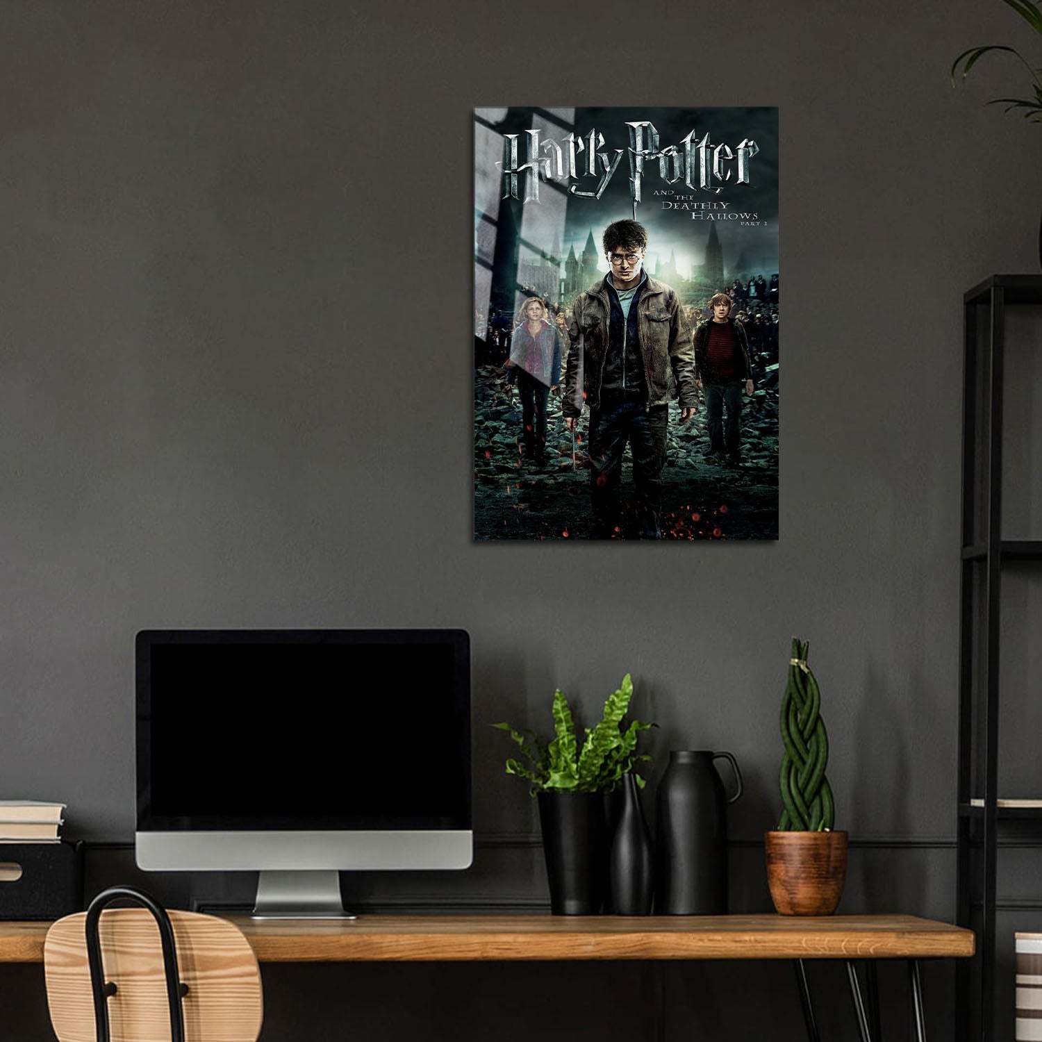 Flex Designs Metal Poster Harry Potter and the Deathly Hallows Part 2 Classic 5 x 7" Home Goods - Movie 2011 Movie Metal Poster