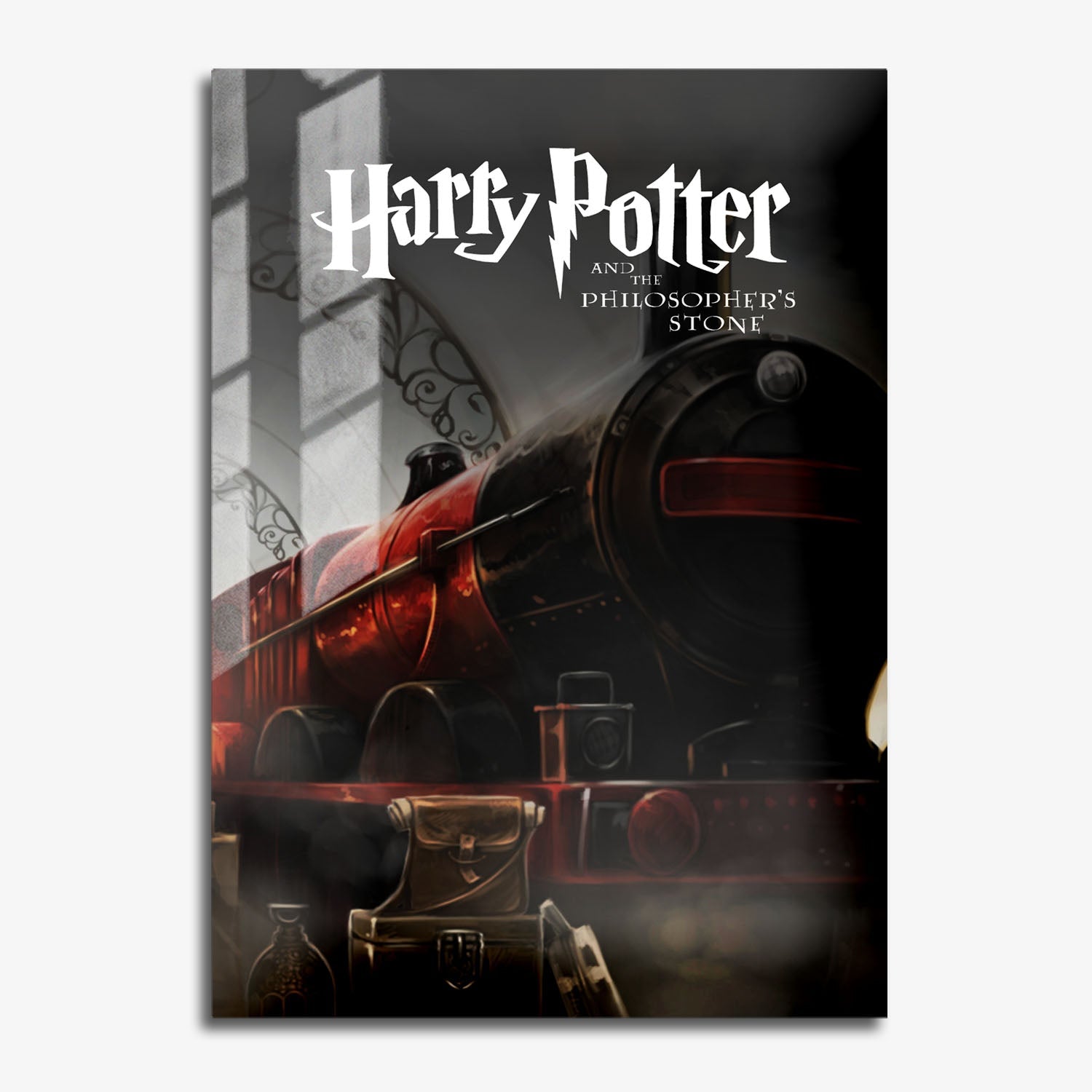 Flex Designs Metal Poster Harry Potter and the Philosophers Stone Minimalist 11 x 17" Home Goods - Movie 2001 Movie Metal Poster