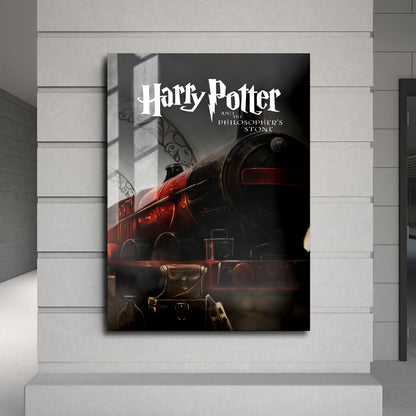 Flex Designs Metal Poster Harry Potter and the Philosophers Stone Minimalist 24 x 36" Home Goods - Movie 2001 Movie Metal Poster