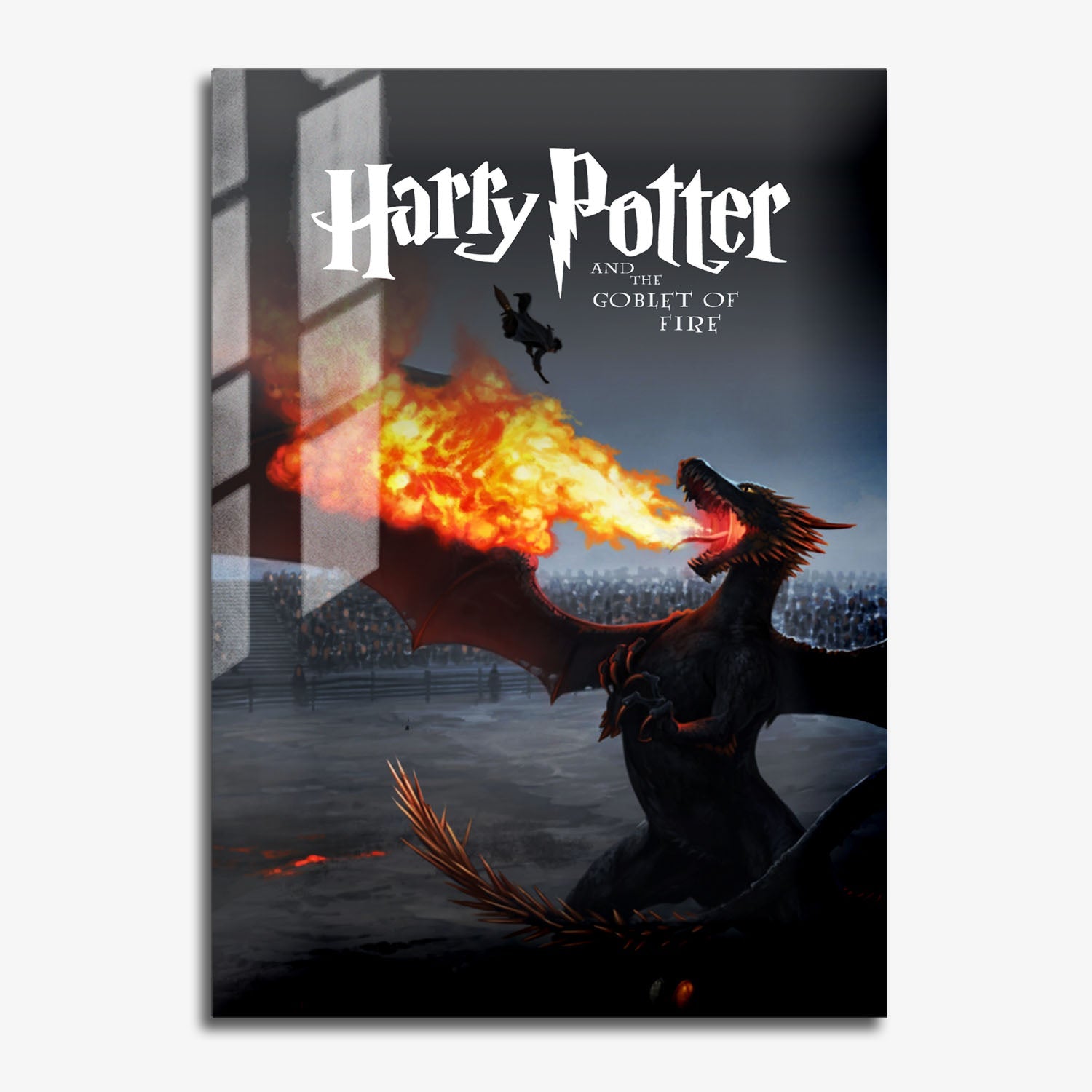Flex Designs Metal Poster Harry Potter and the Goblet of Fire Minimalist 11 x 17" Home Goods - Movie 2005 Movie Metal Poster