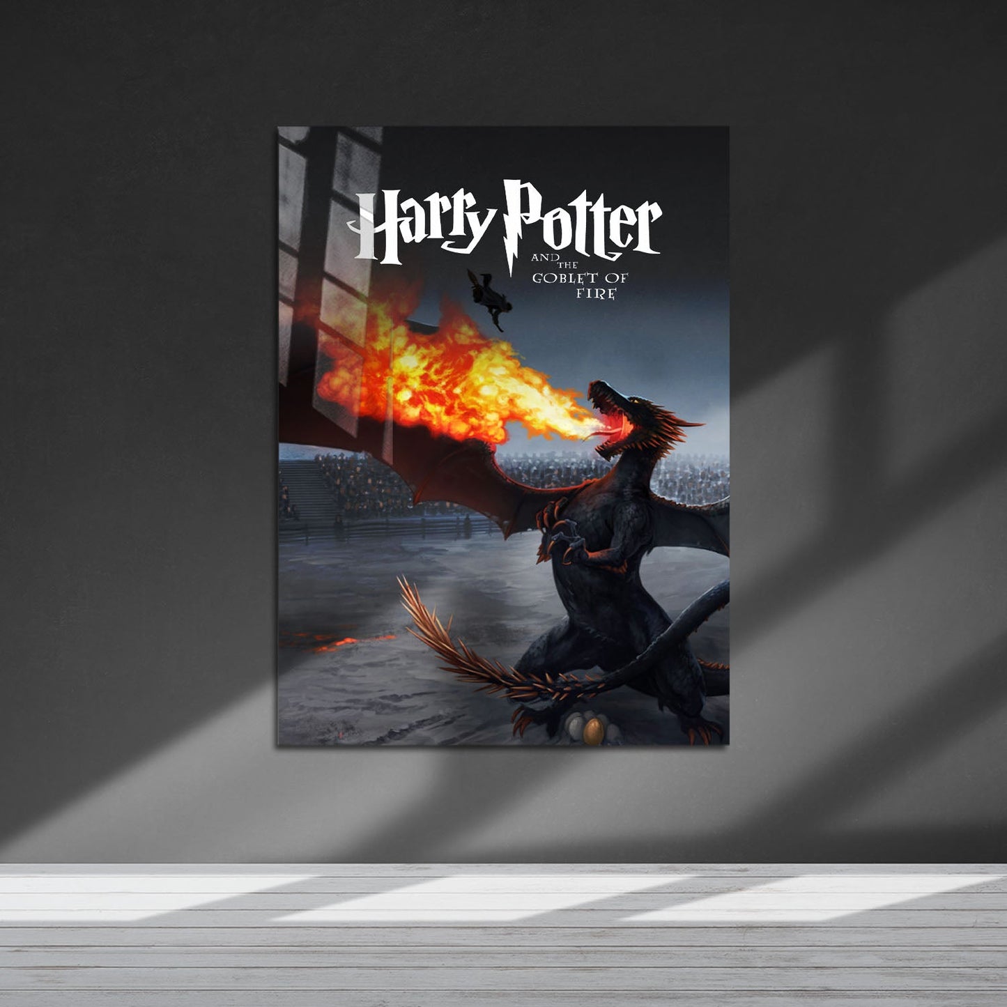 Flex Designs Metal Poster Harry Potter and the Goblet of Fire Minimalist 5 x 7" Home Goods - Movie 2005 Movie Metal Poster