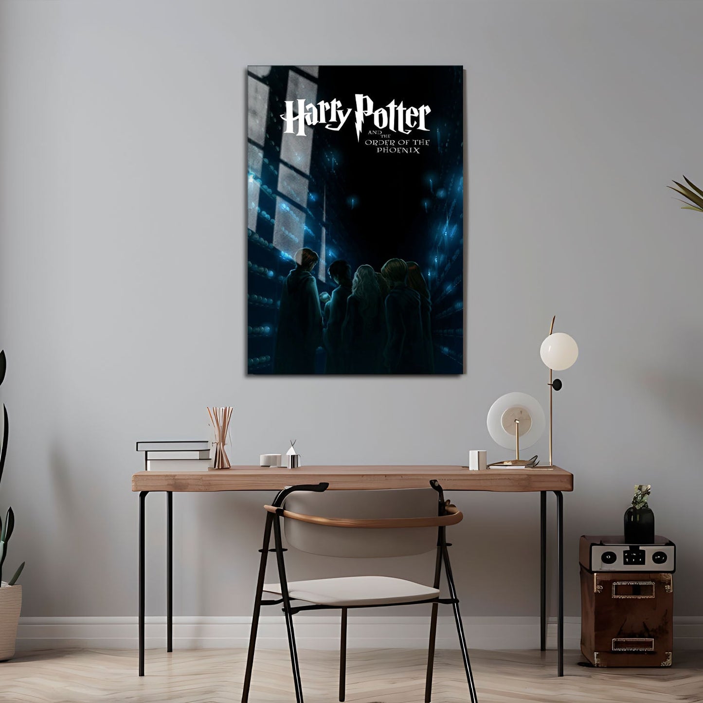 Flex Designs Metal Poster Harry Potter and the Order of the Phoenix Minimalist 24 x 36" Home Goods - Movie 2007 Movie Metal Poster