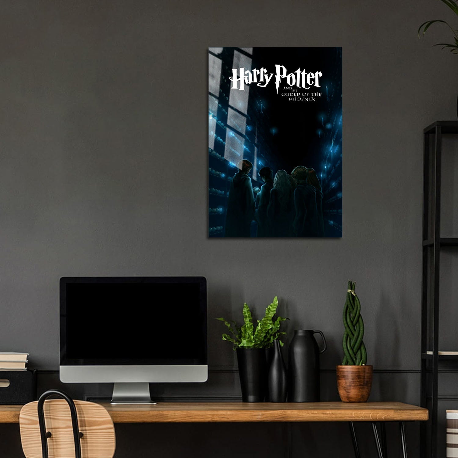 Flex Designs Metal Poster Harry Potter and the Order of the Phoenix Minimalist 5 x 7" Home Goods - Movie 2007 Movie Metal Poster
