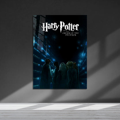 Flex Designs Metal Poster Harry Potter and the Order of the Phoenix Minimalist 5 x 7" Home Goods - Movie 2007 Movie Metal Poster