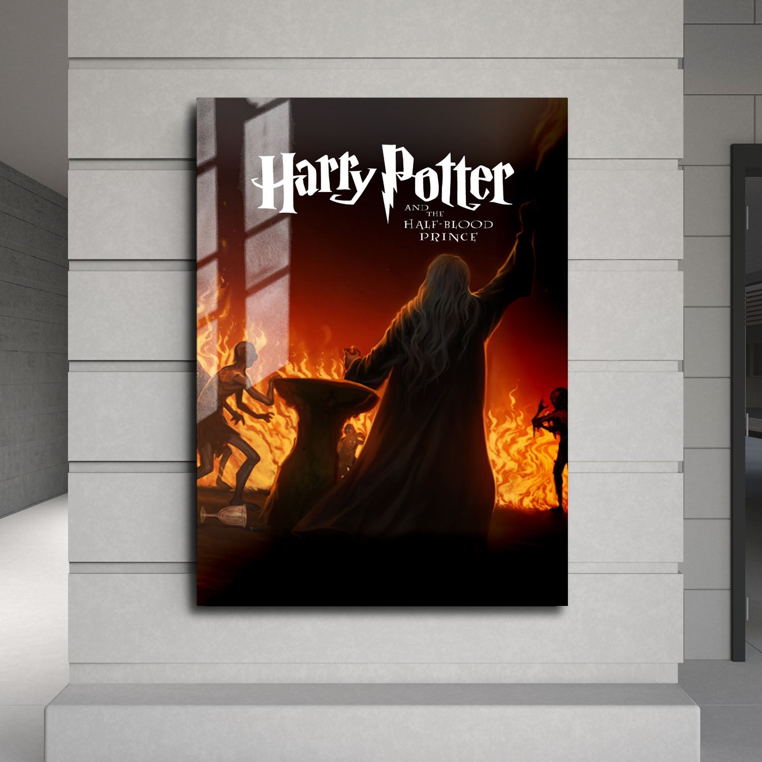 Flex Designs Metal Poster Harry Potter and the Half-Blood Prince Minimalist 24 x 36" Home Goods - Movie 2009 Movie Metal Poster