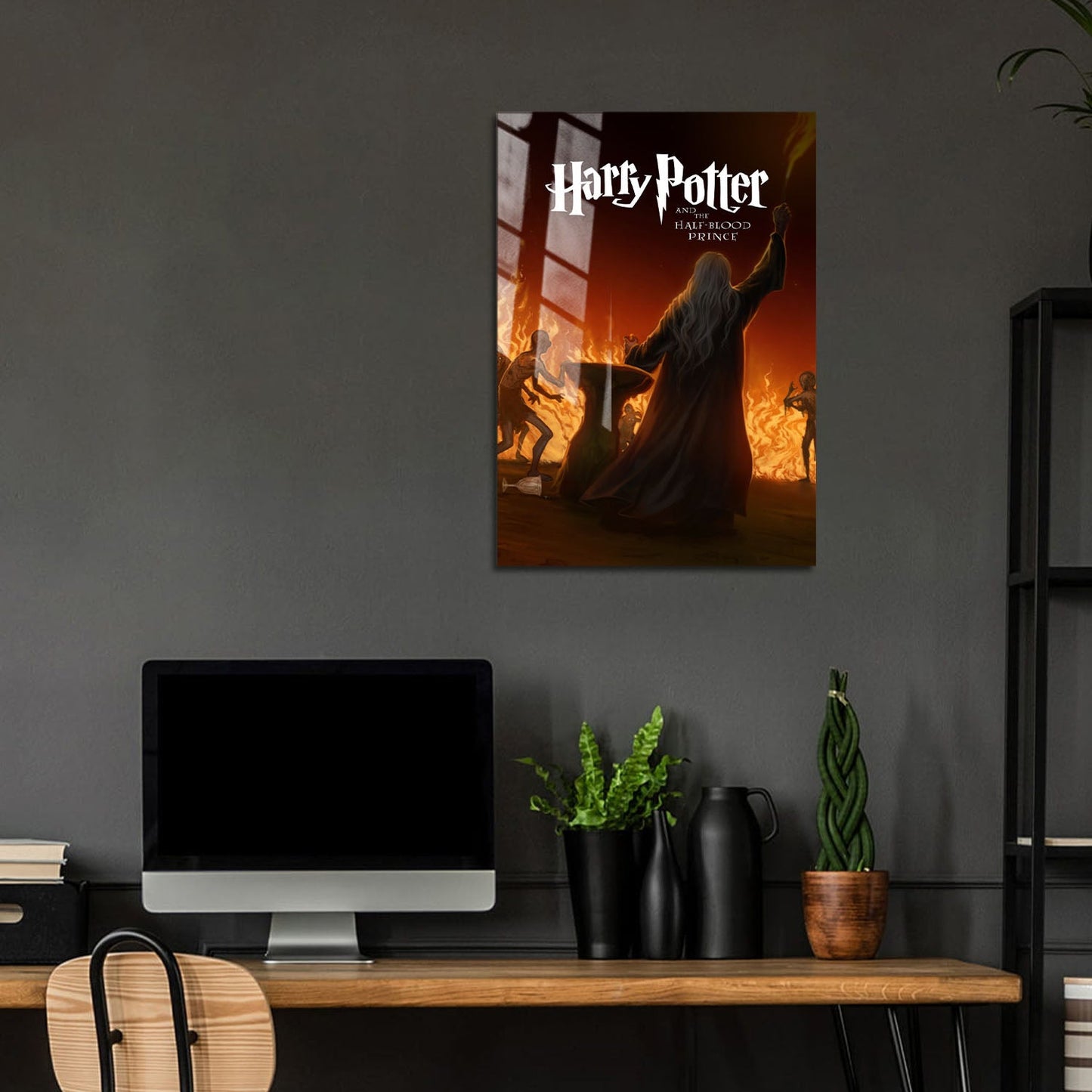 Flex Designs Metal Poster Harry Potter and the Half-Blood Prince Minimalist 5 x 7" Home Goods - Movie 2009 Movie Metal Poster