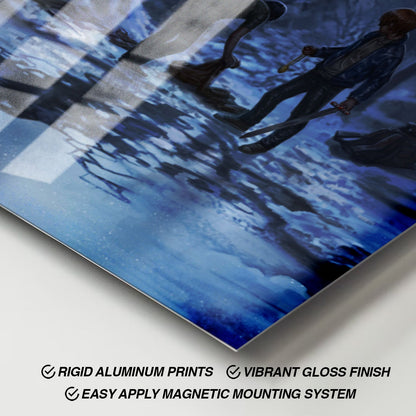 Flex Designs Metal Poster Harry Potter and the Deathly Hallows Part 1 Minimalist 11 x 17" Home Goods - Movie 2010 Movie Metal Poster