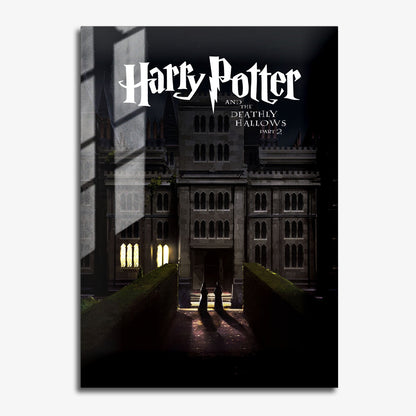 Flex Designs Metal Poster Harry Potter and the Deathly Hallows Part 2 Minimalist 11 x 17" Home Goods - Movie 2011 Movie Metal Poster