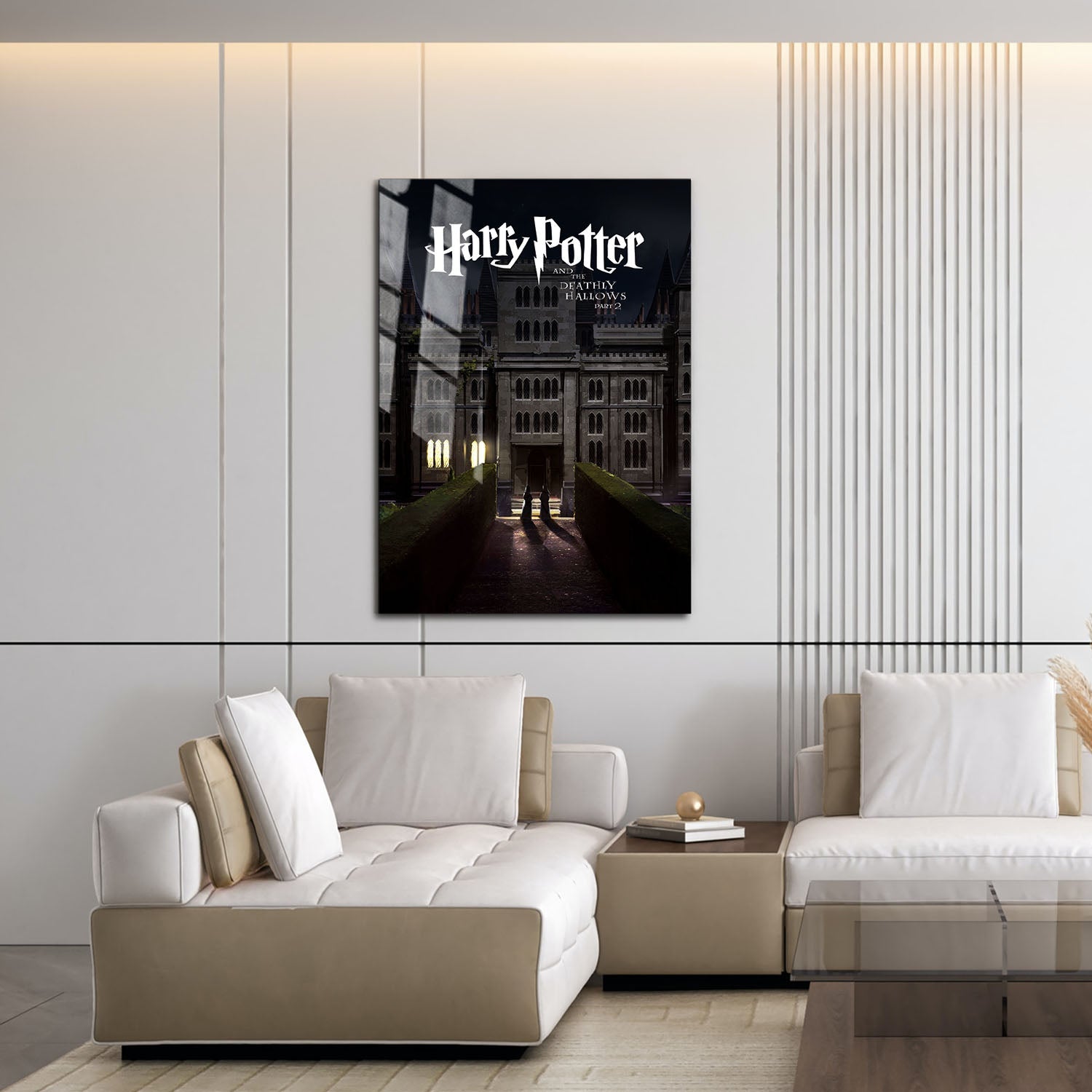 Flex Designs Metal Poster Harry Potter and the Deathly Hallows Part 2 Minimalist 16 x 24" Home Goods - Movie 2011 Movie Metal Poster