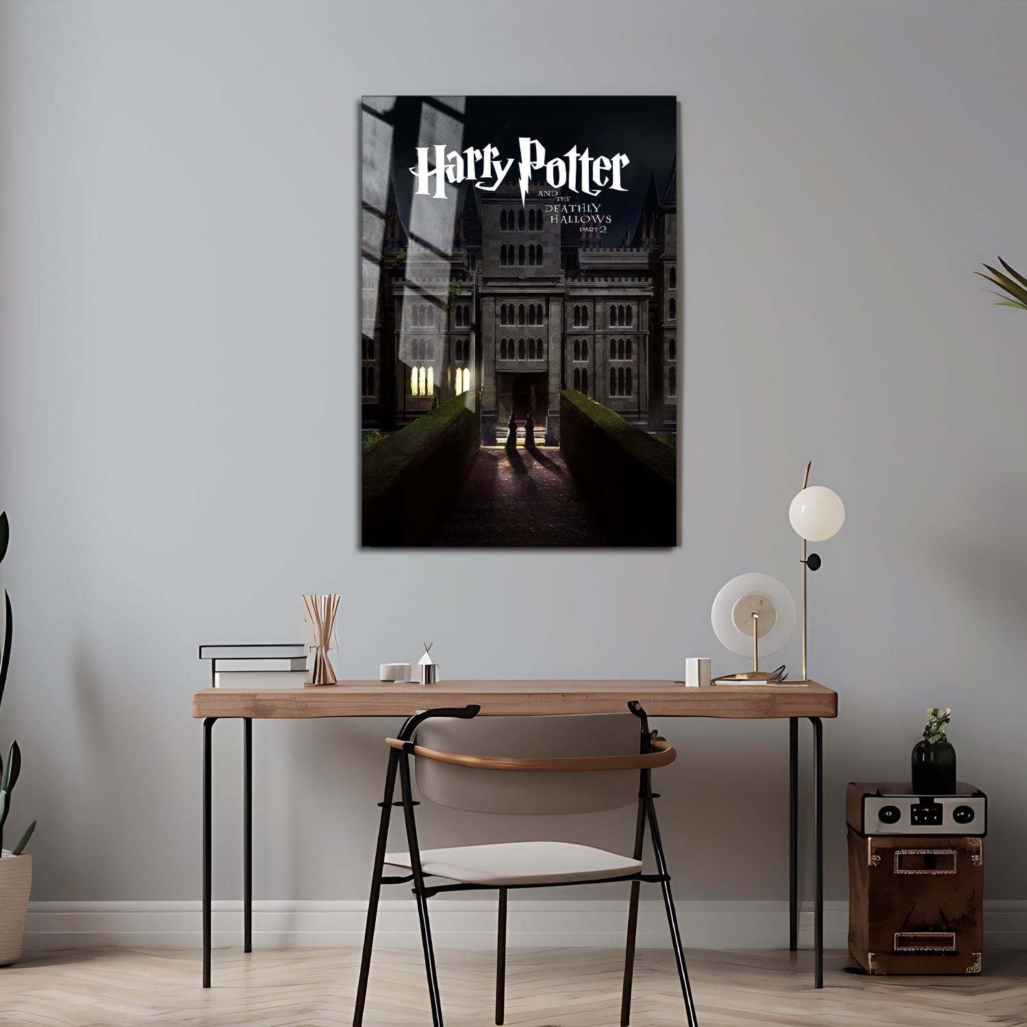Flex Designs Metal Poster Harry Potter and the Deathly Hallows Part 2 Minimalist 24 x 36" Home Goods - Movie 2011 Movie Metal Poster