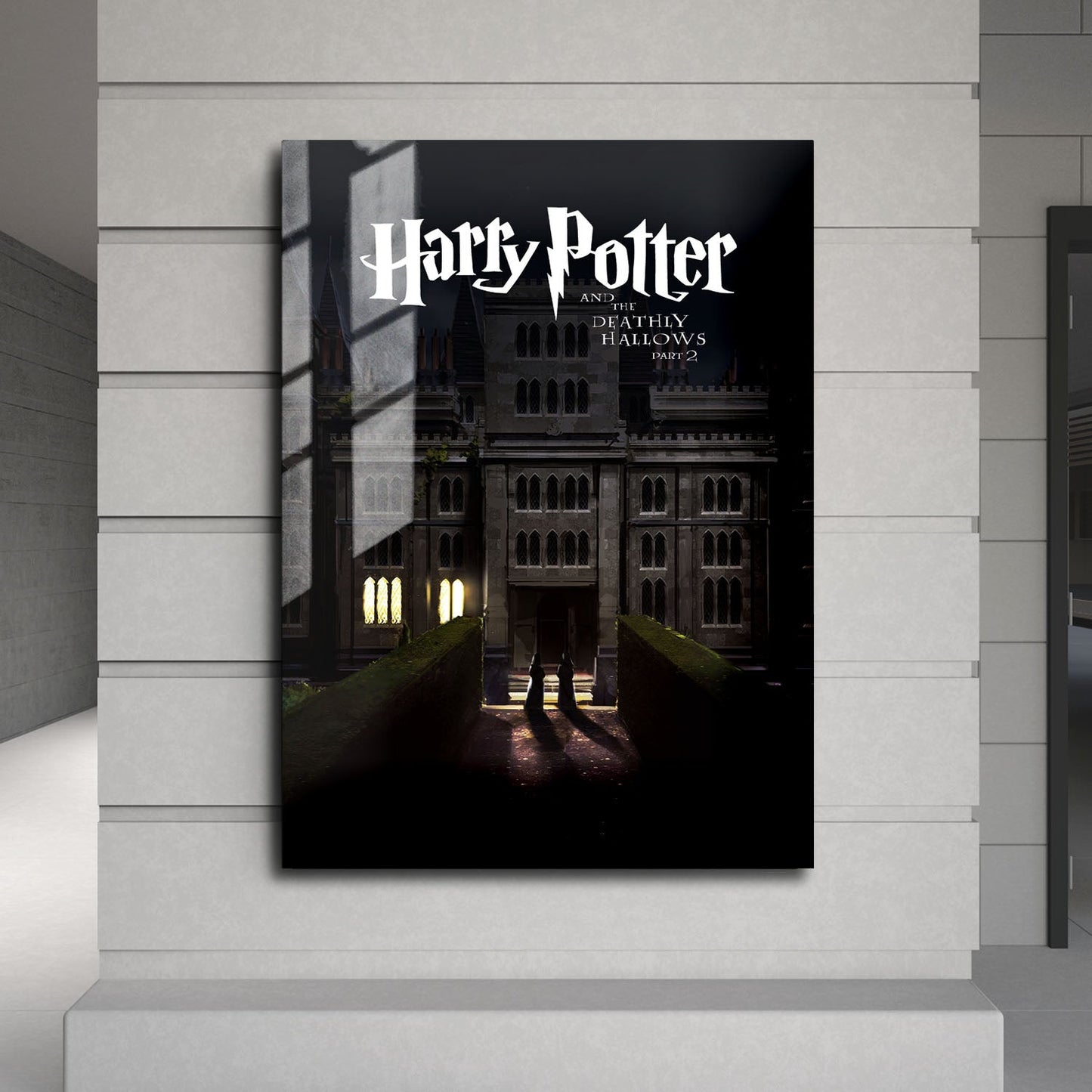 Flex Designs Metal Poster Harry Potter and the Deathly Hallows Part 2 Minimalist 24 x 36" Home Goods - Movie 2011 Movie Metal Poster