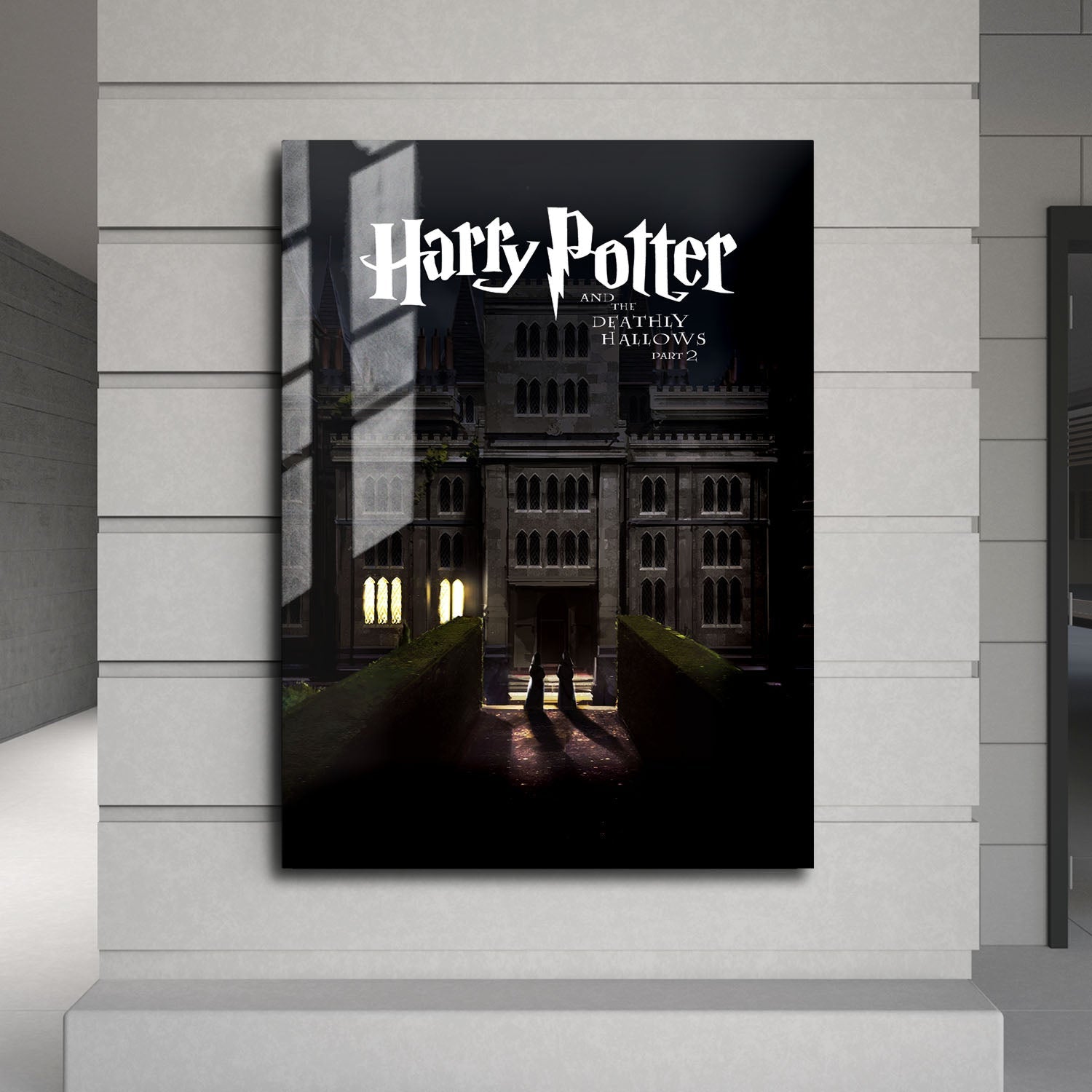 Flex Designs Metal Poster Harry Potter and the Deathly Hallows Part 2 Minimalist 24 x 36" Home Goods - Movie 2011 Movie Metal Poster
