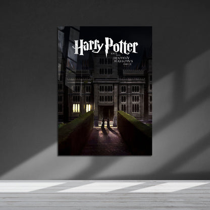 Flex Designs Metal Poster Harry Potter and the Deathly Hallows Part 2 Minimalist 5 x 7" Home Goods - Movie 2011 Movie Metal Poster