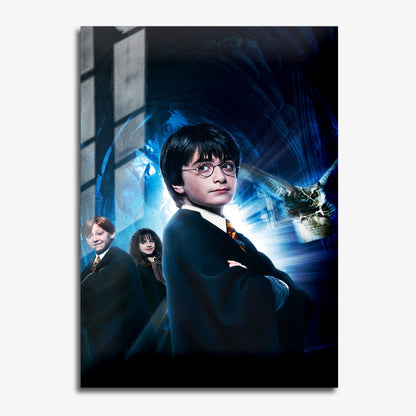 Flex Designs Metal Poster Harry Potter and the Philosophers Stone Textless 11 x 17" Home Goods - Movie 2001 Movie Metal Poster
