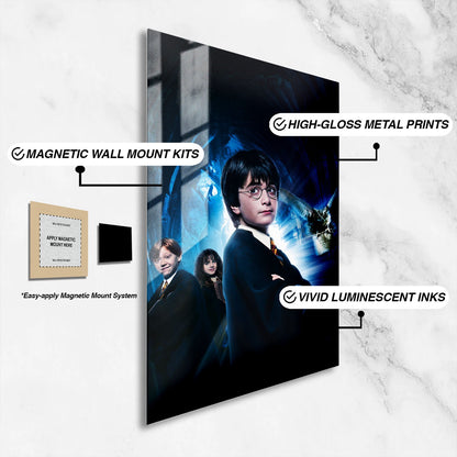 Flex Designs Metal Poster Harry Potter and the Philosophers Stone Textless 16 x 24" Home Goods - Movie 2001 Movie Metal Poster