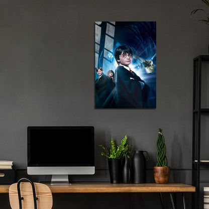 Flex Designs Metal Poster Harry Potter and the Philosophers Stone Textless 5 x 7" Home Goods - Movie 2001 Movie Metal Poster