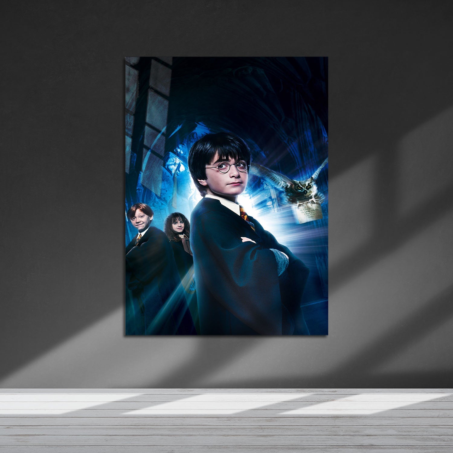 Flex Designs Metal Poster Harry Potter and the Philosophers Stone Textless 5 x 7" Home Goods - Movie 2001 Movie Metal Poster