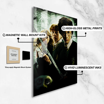Flex Designs Metal Poster Harry Potter and the Chamber of Secrets Textless 16 x 24" Home Goods - Movie 2002 Movie Metal Poster