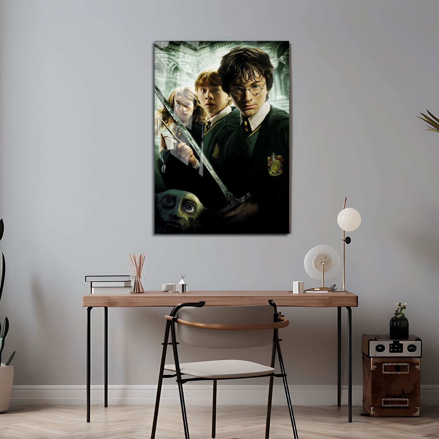Flex Designs Metal Poster Harry Potter and the Chamber of Secrets Textless 24 x 36" Home Goods - Movie 2002 Movie Metal Poster