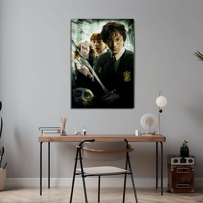 Flex Designs Metal Poster Harry Potter and the Chamber of Secrets Textless 24 x 36" Home Goods - Movie 2002 Movie Metal Poster
