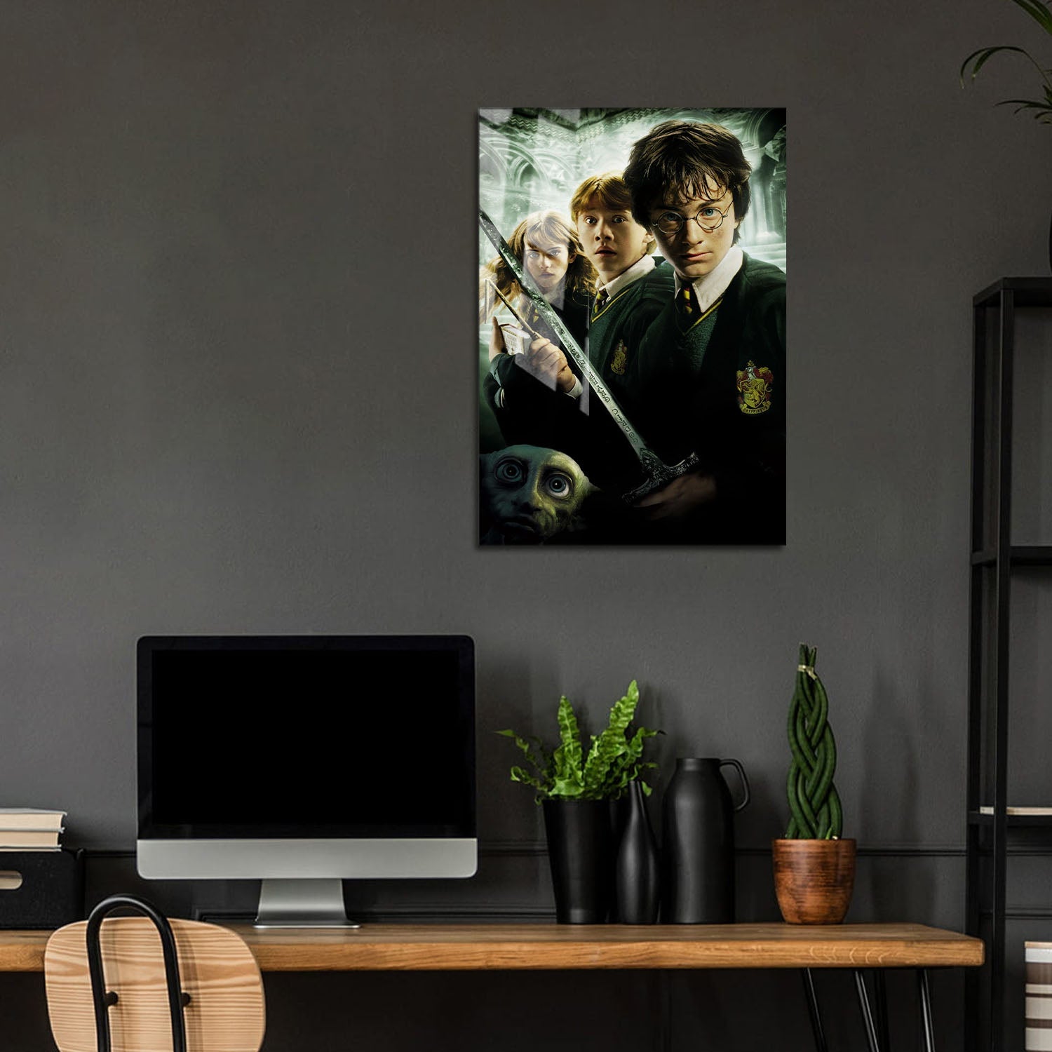 Flex Designs Metal Poster Harry Potter and the Chamber of Secrets Textless 5 x 7" Home Goods - Movie 2002 Movie Metal Poster