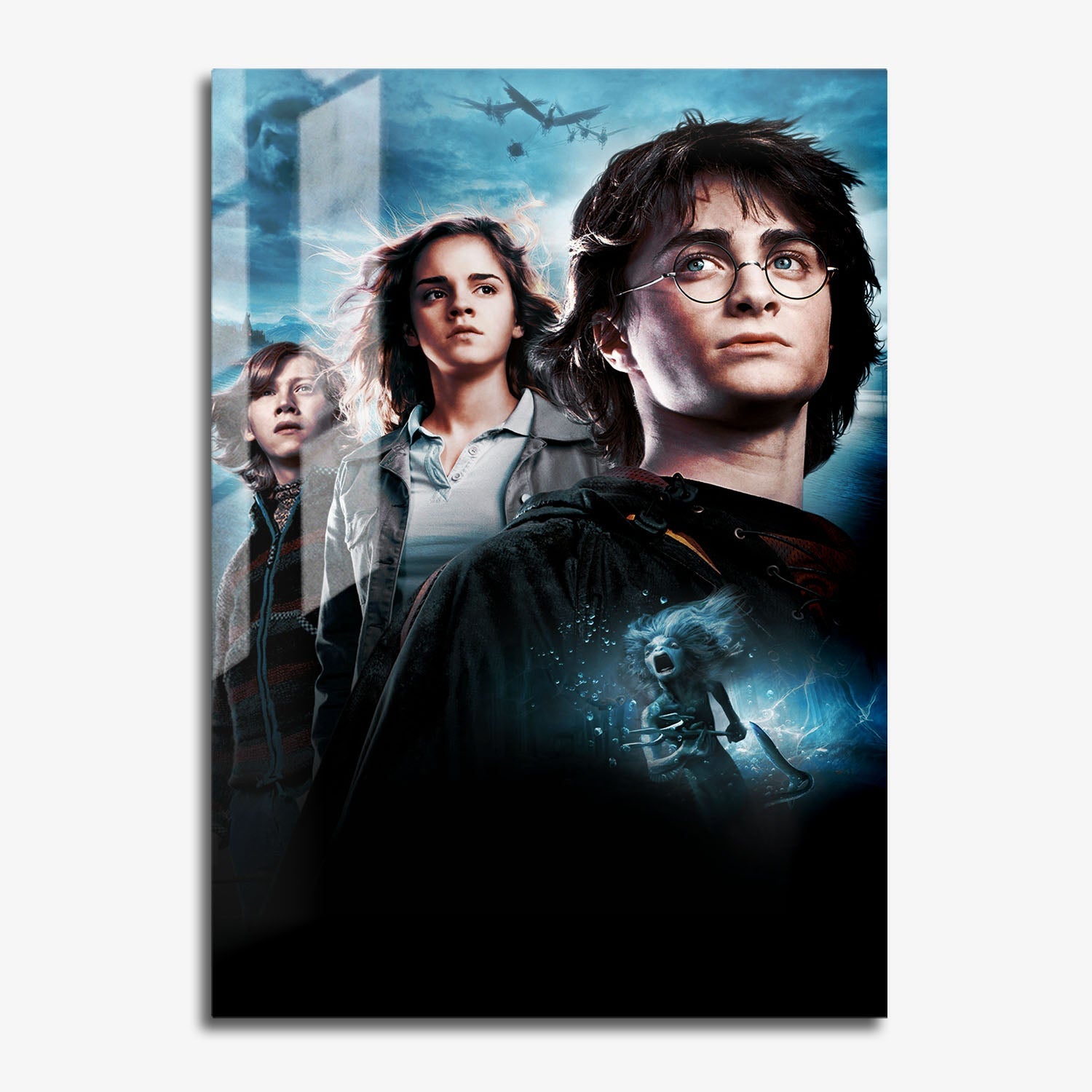 Flex Designs Metal Poster Harry Potter and the Goblet of Fire Textless 11 x 17" Home Goods - Movie 2005 Movie Metal Poster