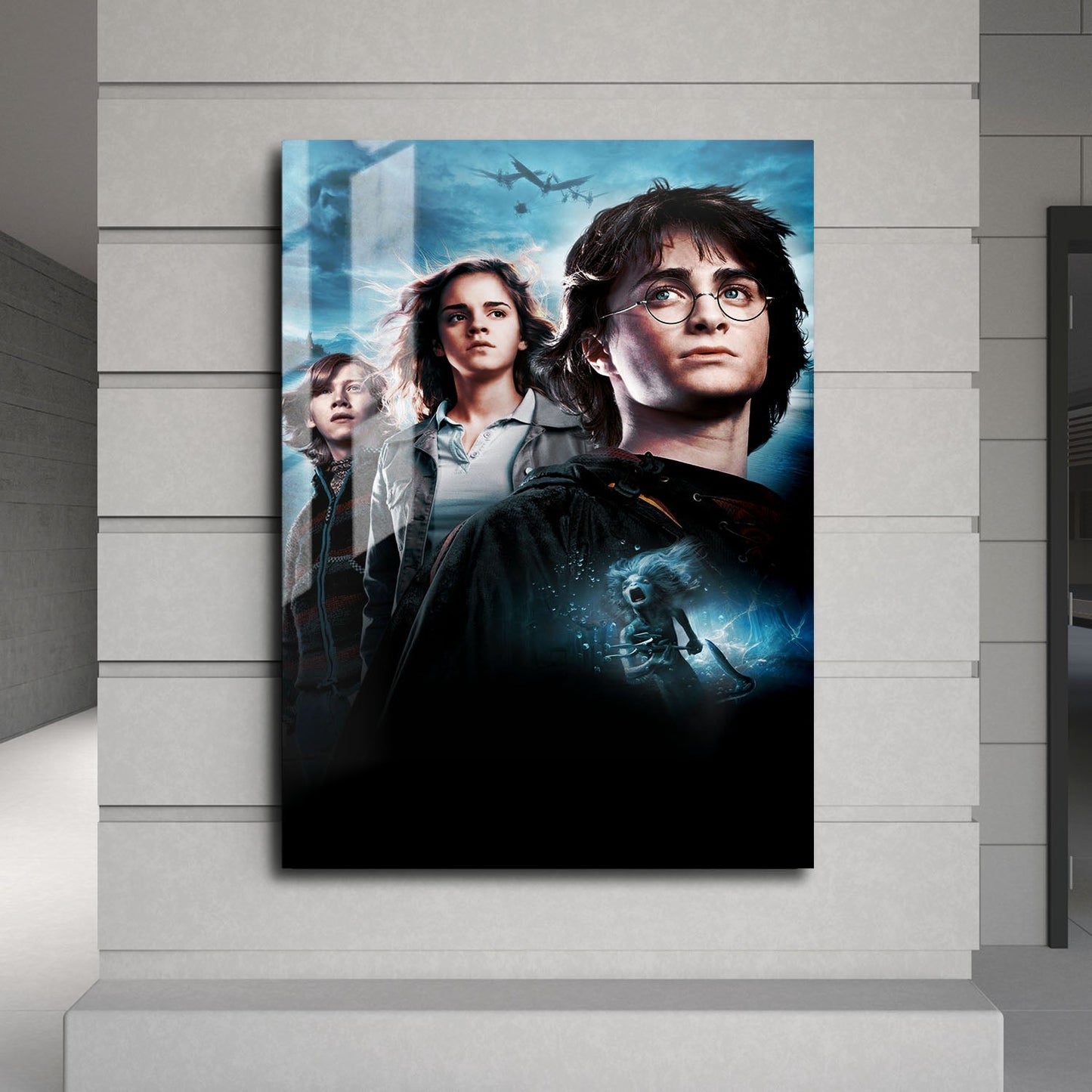 Flex Designs Metal Poster Harry Potter and the Goblet of Fire Textless 24 x 36" Home Goods - Movie 2005 Movie Metal Poster