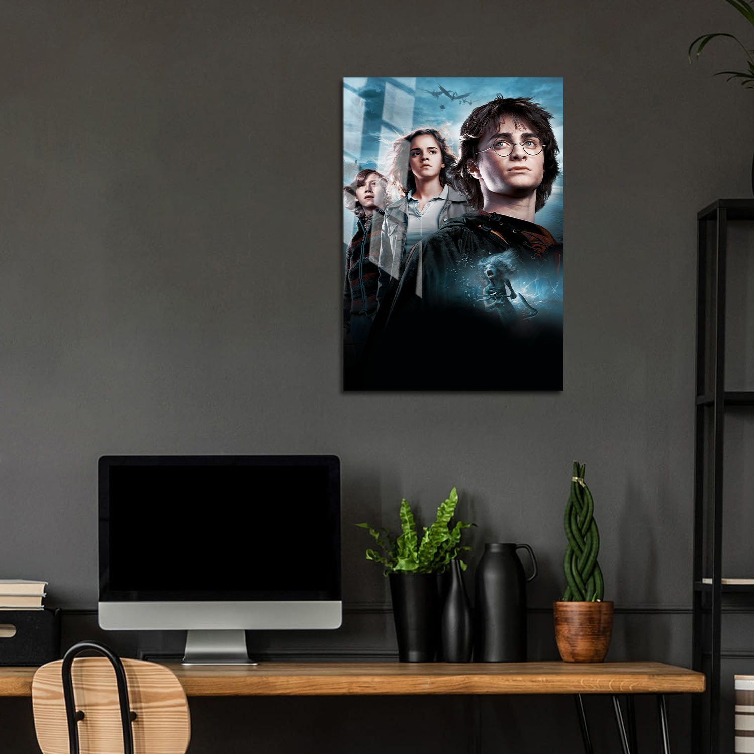 Flex Designs Metal Poster Harry Potter and the Goblet of Fire Textless 5 x 7" Home Goods - Movie 2005 Movie Metal Poster