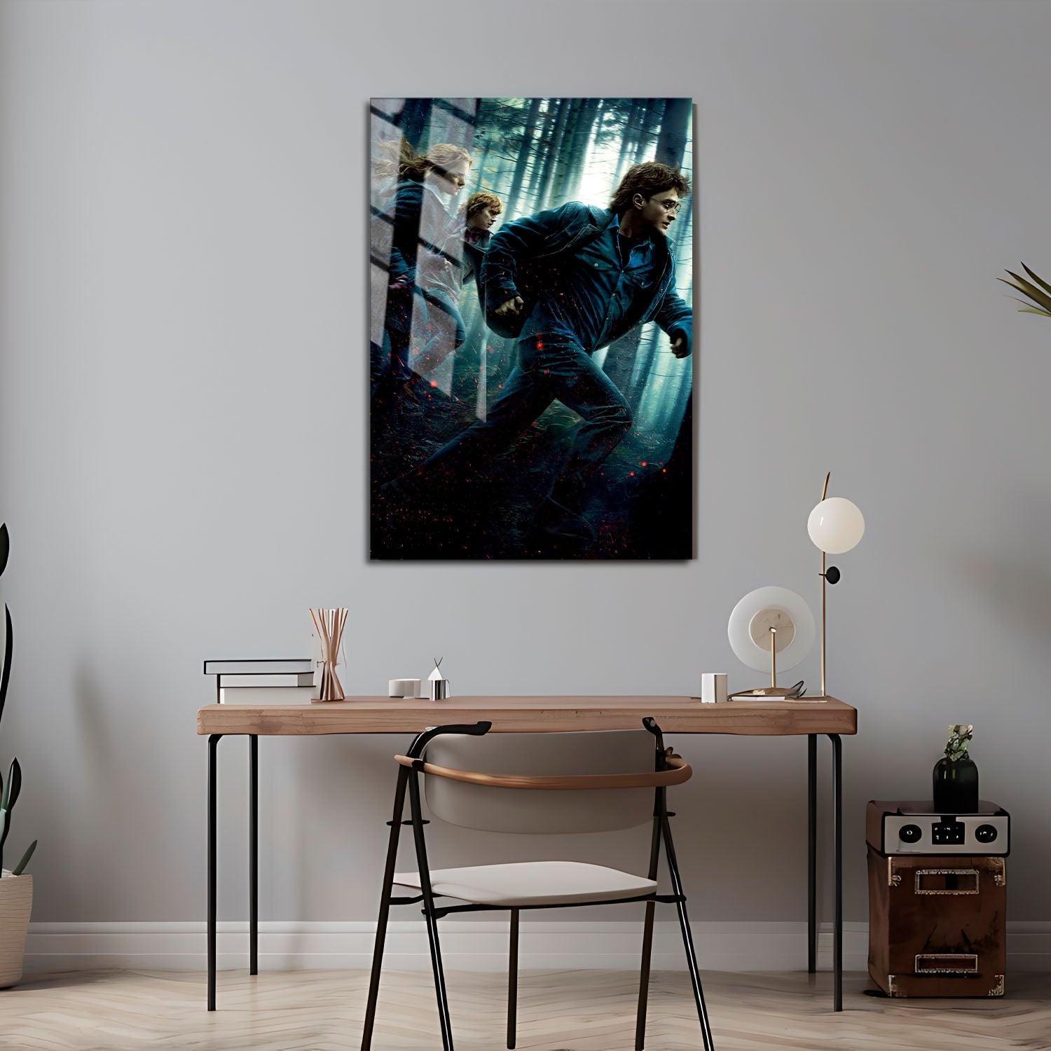 Flex Designs Metal Poster Harry Potter and the Deathly Hallows Part 1 Textless 24 x 36" Home Goods - Movie 2010 Movie Metal Poster