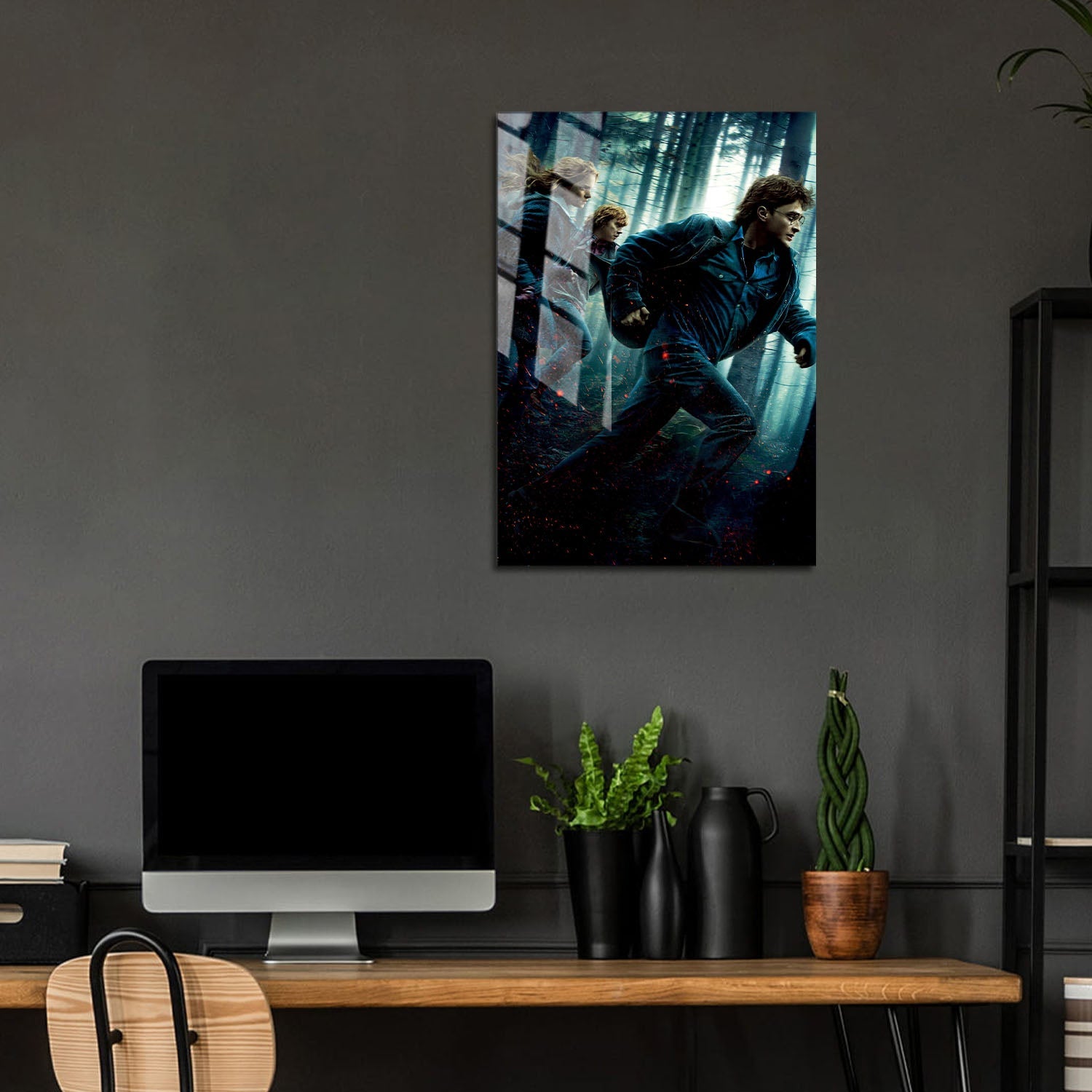 Flex Designs Metal Poster Harry Potter and the Deathly Hallows Part 1 Textless 5 x 7" Home Goods - Movie 2010 Movie Metal Poster
