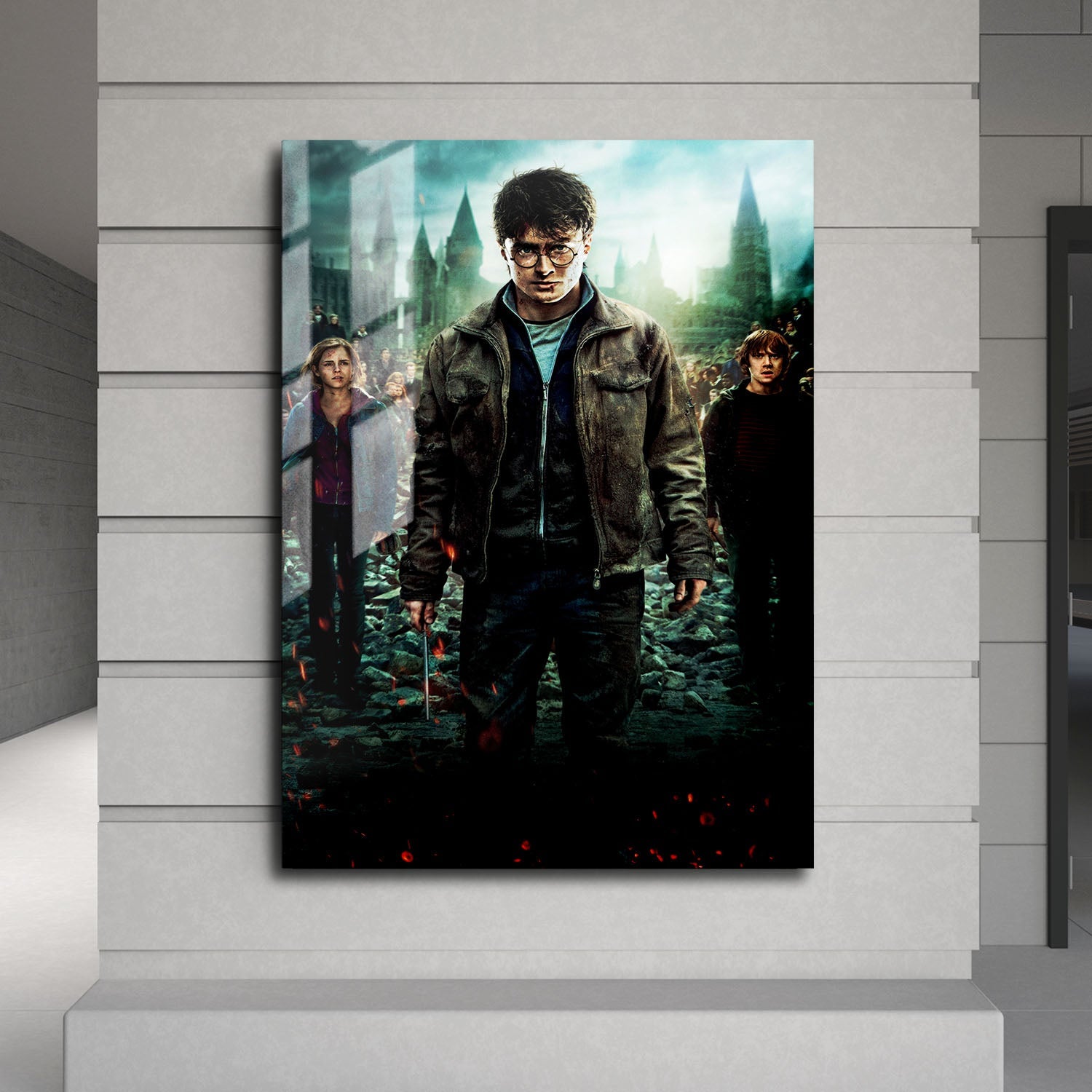 Flex Designs Metal Poster Harry Potter and the Deathly Hallows Part 2 Textless 24 x 36" Home Goods - Movie 2011 Movie Metal Poster