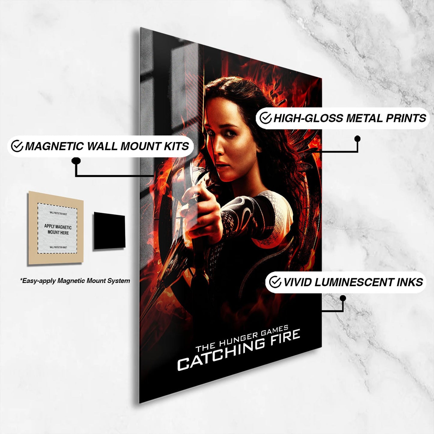 Flex Designs Metal Poster The Hunger Games Catching Fire 16 x 24" Home Goods - Movie 2013 Movie Metal Poster