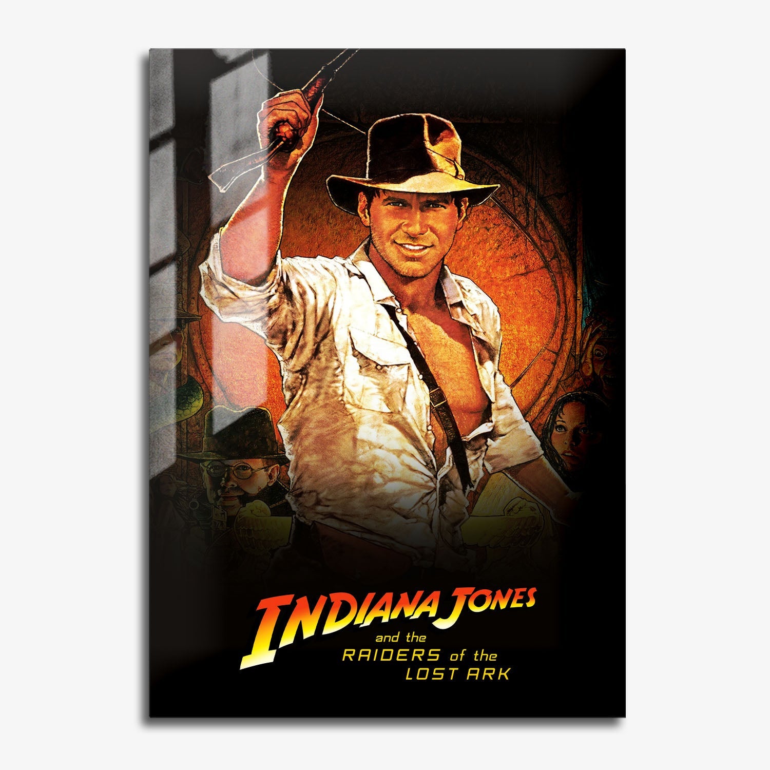 Flex Designs Metal Poster Raiders of the Lost Ark 11 x 17" Home Goods - Movie 1981 Movie Metal Poster