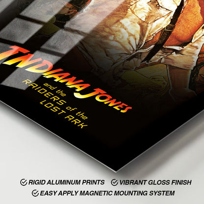 Flex Designs Metal Poster Raiders of the Lost Ark 11 x 17" Home Goods - Movie 1981 Movie Metal Poster