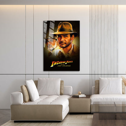 Flex Designs Metal Poster Indiana Jones and the Last Crusade 16 x 24" Home Goods - Movie 1989 Movie Metal Poster