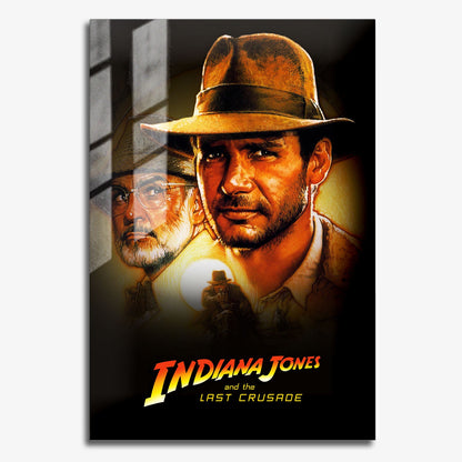 Flex Designs Metal Poster Indiana Jones and the Last Crusade 11 x 17" Home Goods - Movie 1989 Movie Metal Poster