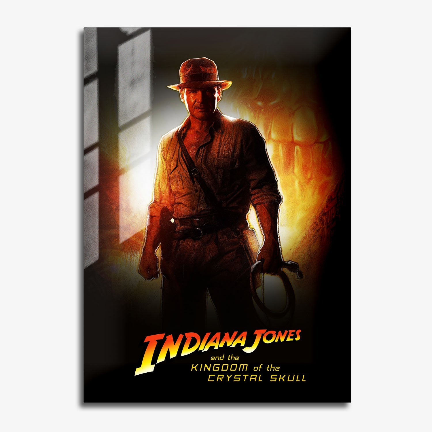 Flex Designs Metal Poster Indiana Jones and the Kingdom of the Crystal Skull 11 x 17" Home Goods - Movie 2008 Movie Metal Poster
