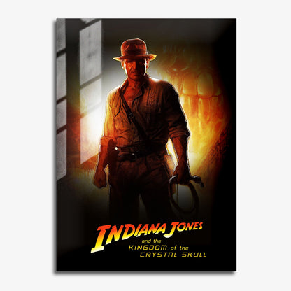 Flex Designs Metal Poster Indiana Jones and the Kingdom of the Crystal Skull 11 x 17" Home Goods - Movie 2008 Movie Metal Poster