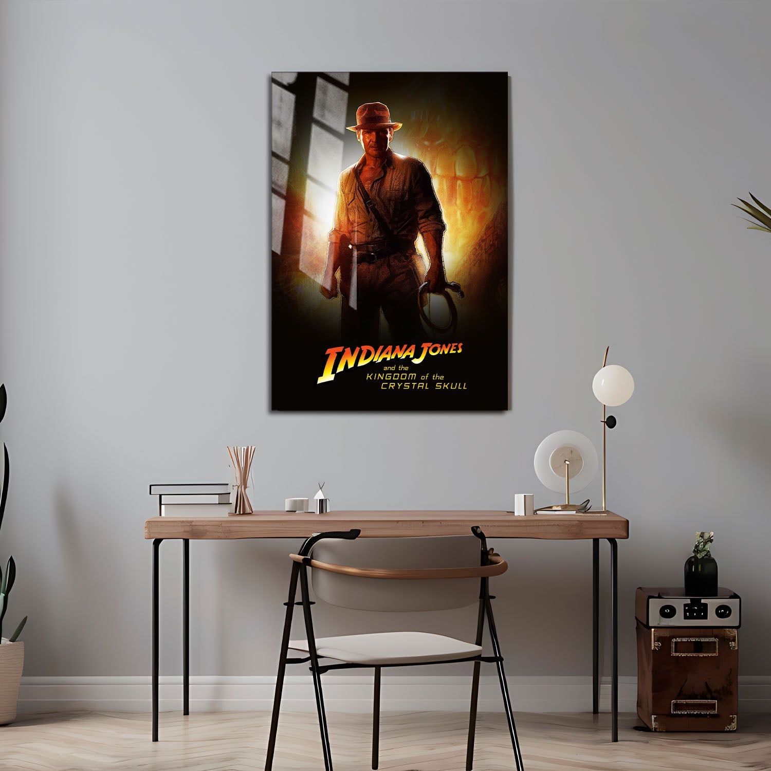 Flex Designs Metal Poster Indiana Jones and the Kingdom of the Crystal Skull 24 x 36" Home Goods - Movie 2008 Movie Metal Poster