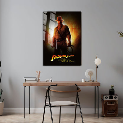Flex Designs Metal Poster Indiana Jones and the Kingdom of the Crystal Skull 24 x 36" Home Goods - Movie 2008 Movie Metal Poster