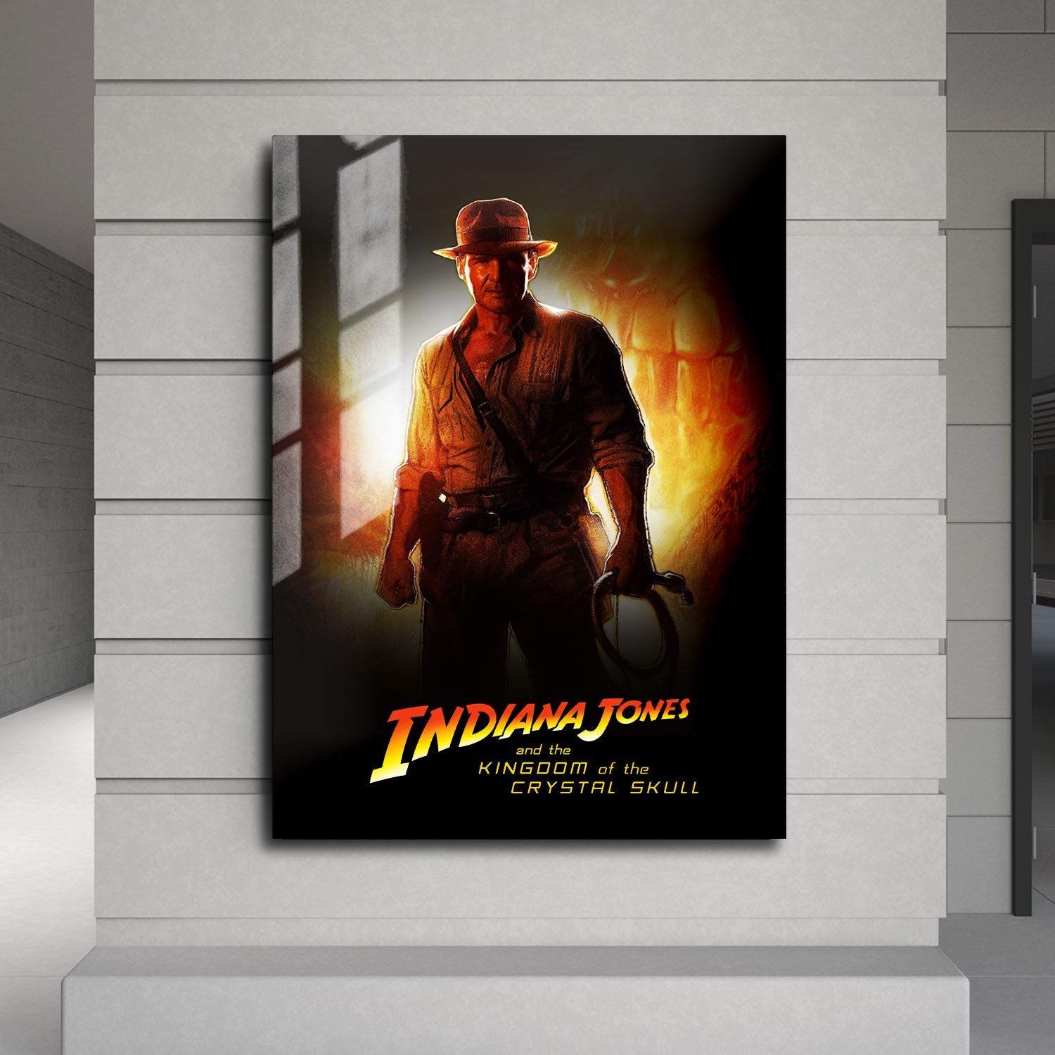 Flex Designs Metal Poster Indiana Jones and the Kingdom of the Crystal Skull 24 x 36" Home Goods - Movie 2008 Movie Metal Poster
